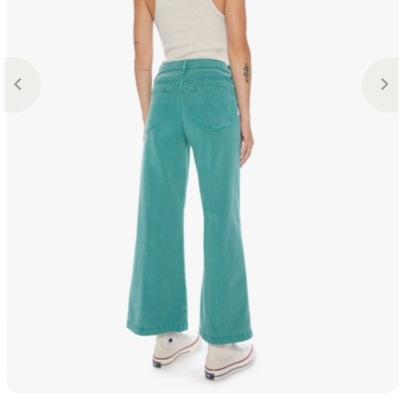 Mother Denim The Pixie Swooner Roller Flood Cadmium 26 nwt - Picture 3 of 5